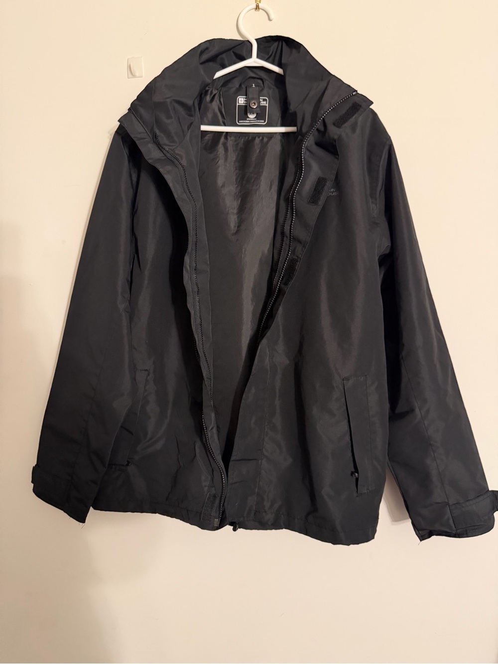 Women's Black Hooded Utility Jacket - Lightweight Weather-Resistant